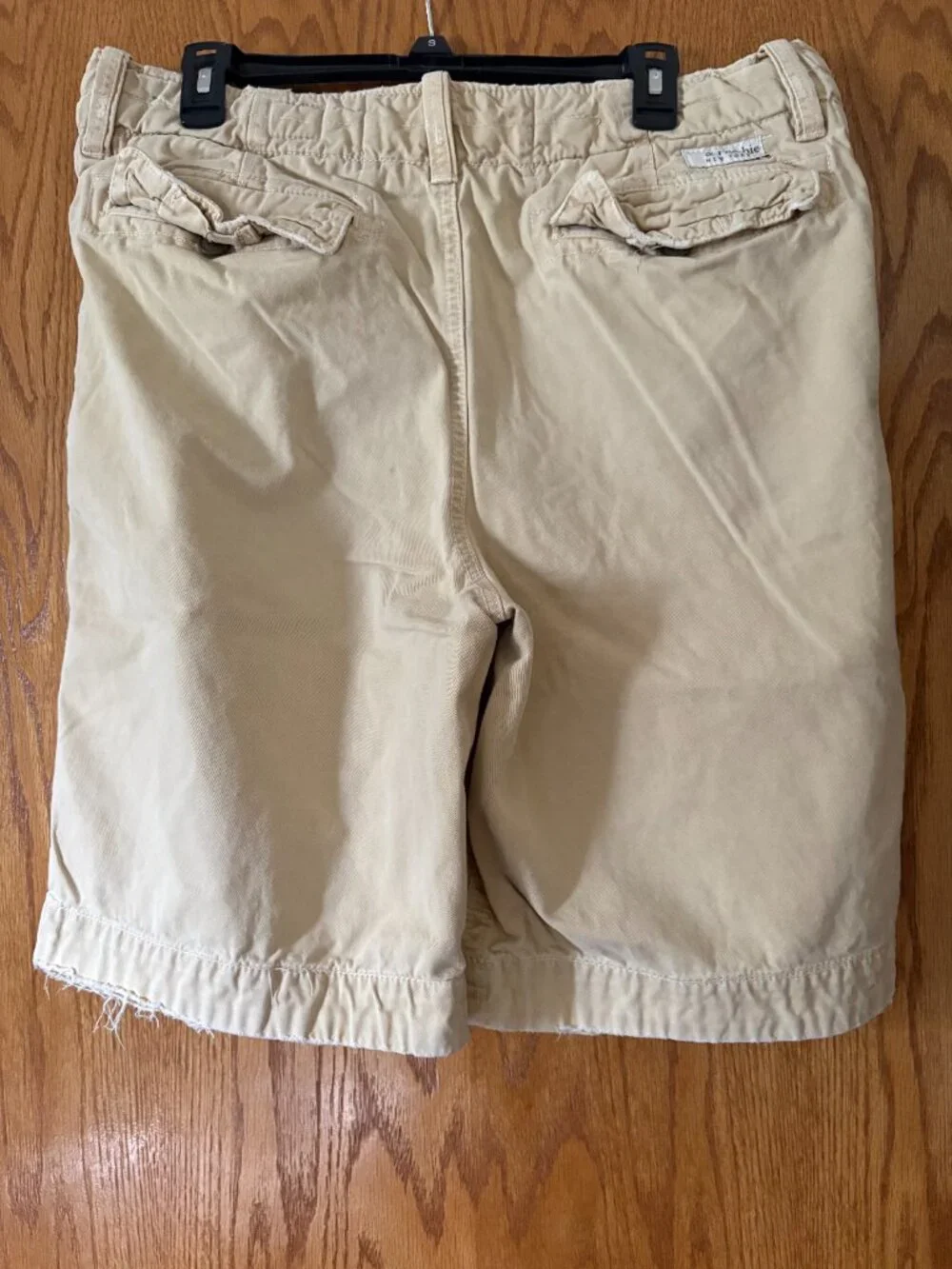 Abercrombie & Fitch Khaki/Yellow Men's Distressed Shorts Size 34 - 10